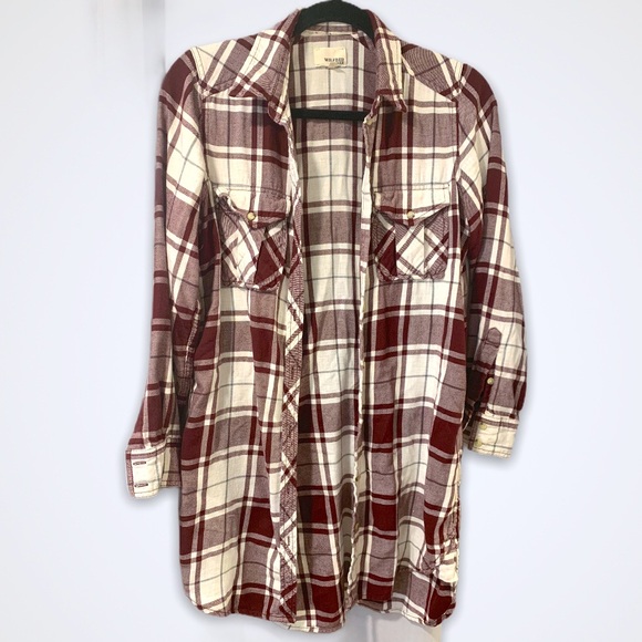 SOLD π Wilfred Free Aritzia Plaid Flannel - Picture 1 of 5